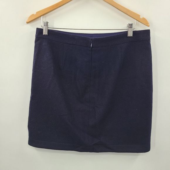 J Crew Pencil Skirt, Navy blue size 8 - Picture 3 of 3
